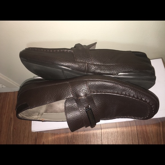 Calvin Klein Loafer brown men’s shoes size 10 slip - Picture 4 of 8